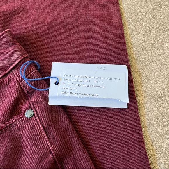 Paige Verdugo Ankle Pants with Raw Hem - New - Picture 6 of 9